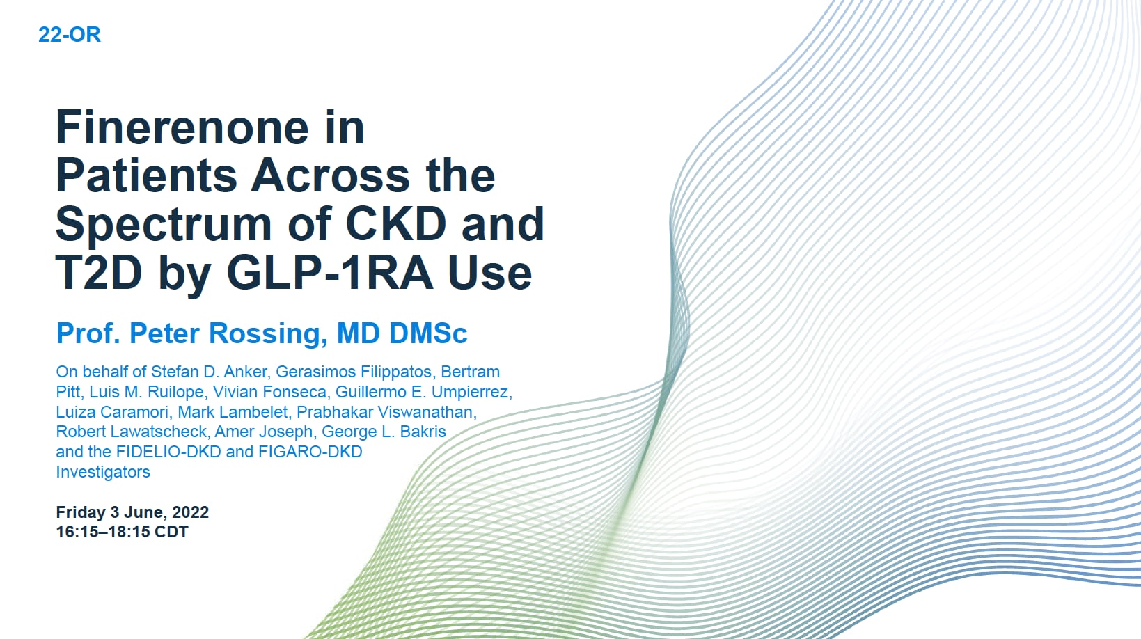 ADA 2022 - Rossing - FIDELITY GLP-1RA Subgroup