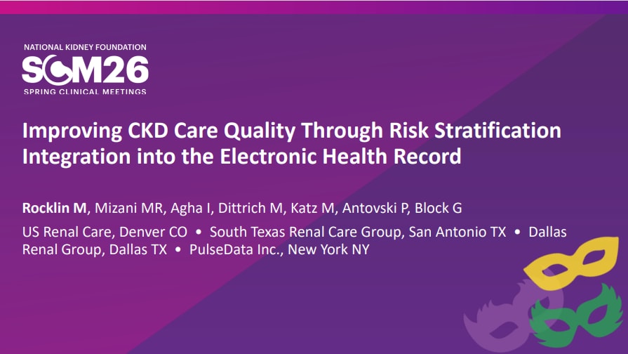 Poster presenting MISSION: improving GDMT adoption in CKD/T2D care— insights from the GEMINI quality improvement project