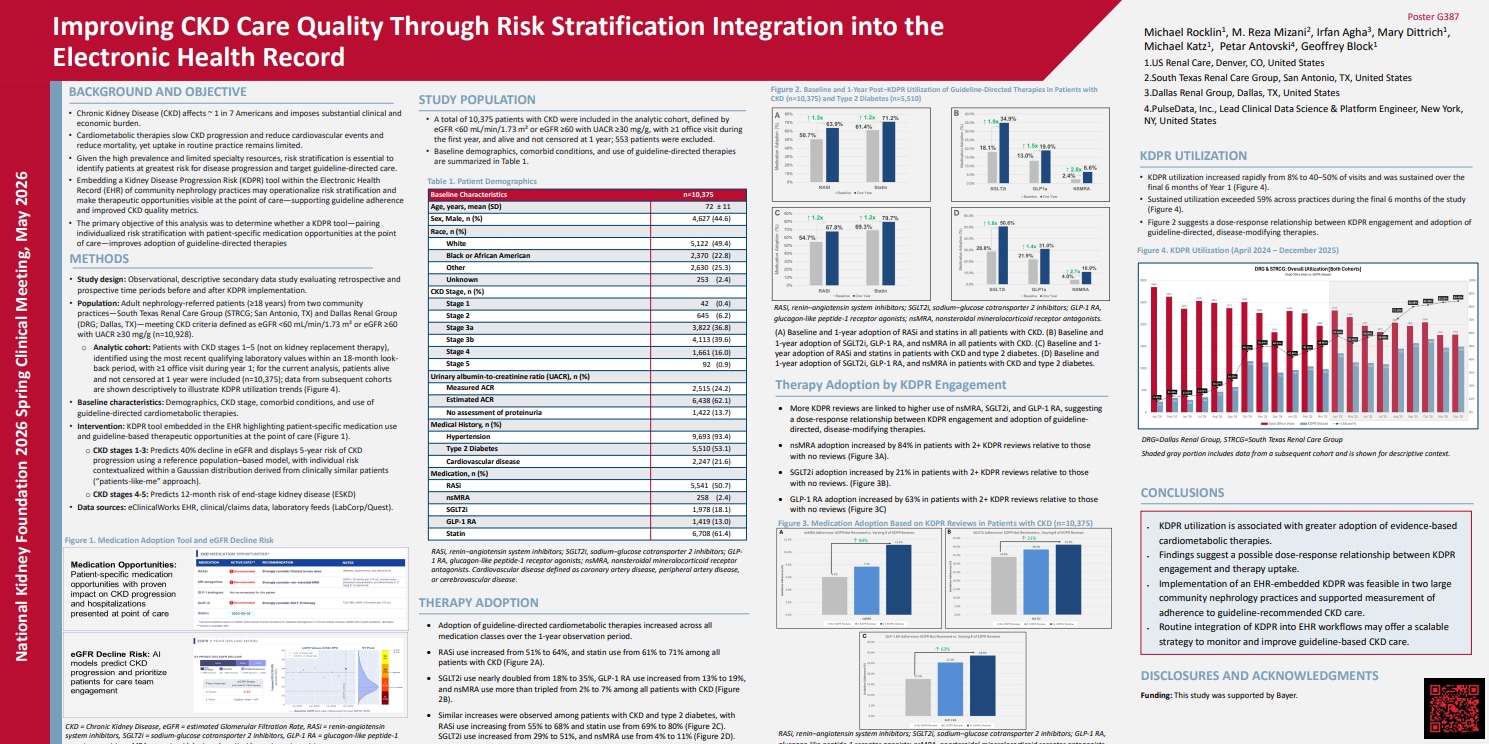 Poster presenting the efficacy and safety of finerenone in patients with cancer: A FIDELITY subgroup analysis