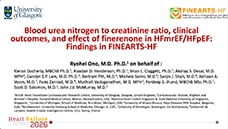 Ryohei Ono-Blood Urea Nitrogen to Creatinine Ratio, Clinical Outcomes, and Affect of Finerenone in HFmrEF/HFpEF: Findings in FINEARTS-HF